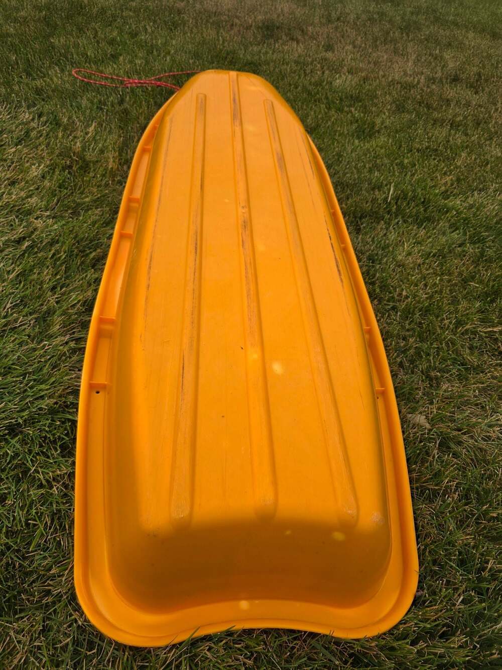 Flexible Flyer 48-Inch Winter Lightning Plastic Toboggan Snow Sled